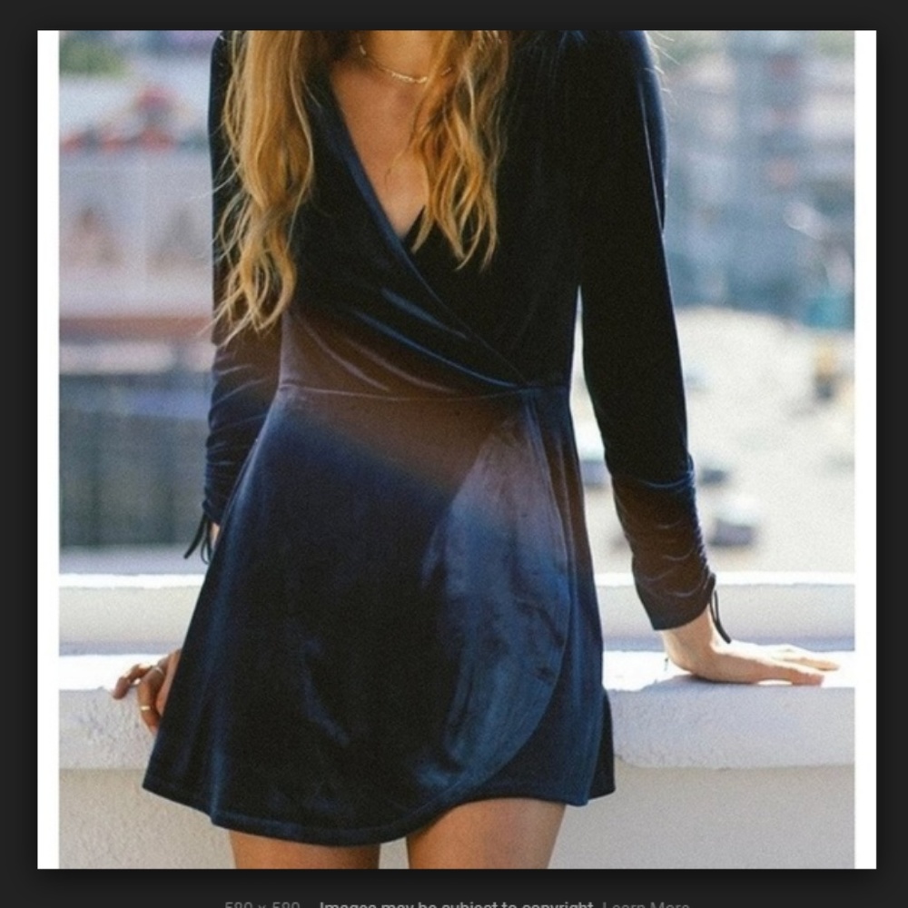 Navy Blue Velvet Romper